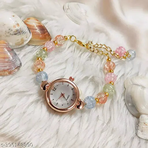 Stylish Rose Gold Analogue Watch for Women &amp; Girls