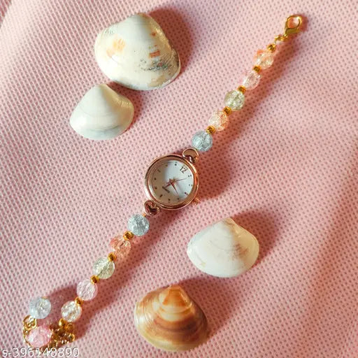 Stylish Rose Gold Analogue Watch for Women &amp; Girls