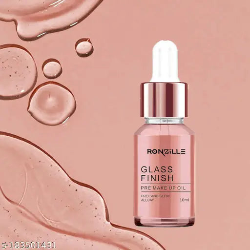 Ronzille Glass Glow Pre-Makeup Oil Primer – Enriched with Vitamin E (10ml)