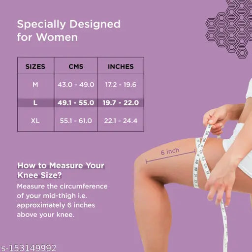 TruHabit Knee Caps for Women – Large Size