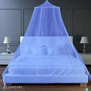 Purple Nylon Net Round Mosquito Net for Double &amp; Queen Size Beds