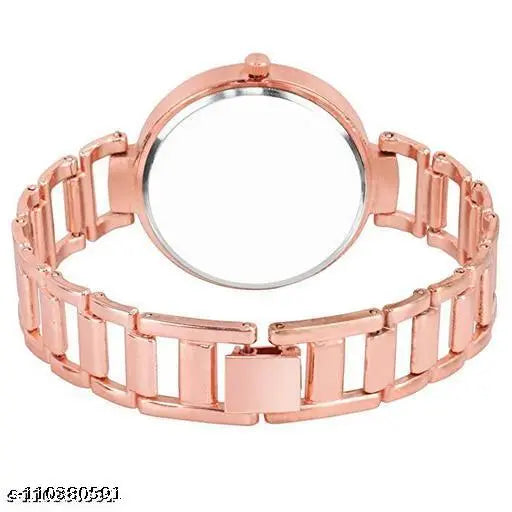 COPPER TITAL COSMIC Women’s Watch &amp; Bracelet Combo – Rose Gold Elegance
