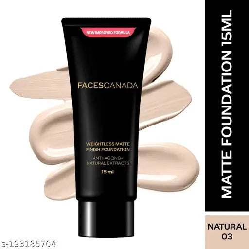 FACES CANADA Weightless Matte Finish Foundation – Natural 02 (18ml)