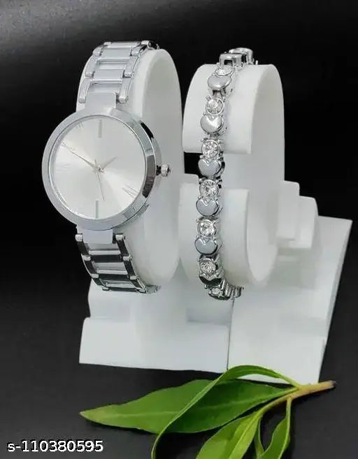 COPPER TITAL COSMIC Women’s Watch &amp; Bracelet Combo – Rose Gold Elegance