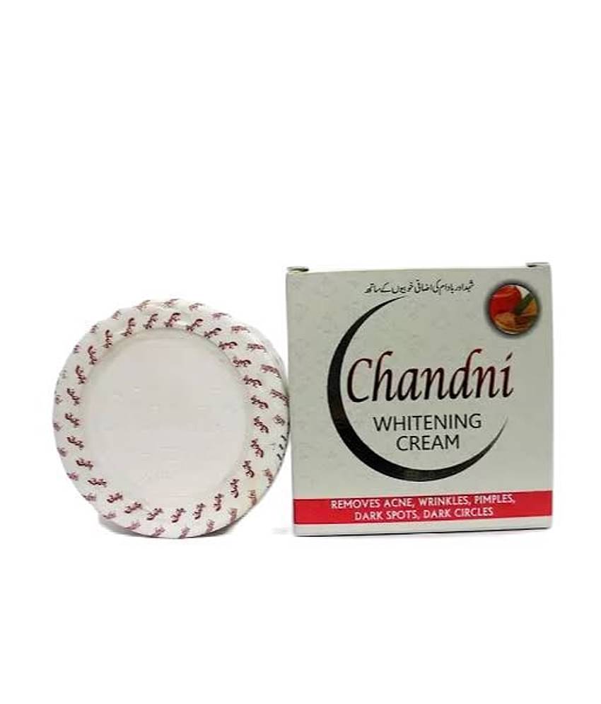 Chandni Whitening Beauty Cream Best Skin Lightener With Optimal Skin Penetrating Base. ( Removes Acne, Wrinkles, Pimples, Dark Spots, Dark Circles.)