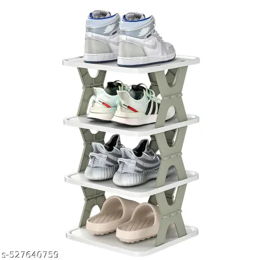 4 Layer Shoes Rack for Home Plastic | Multi-Purpose Durable Plastic
