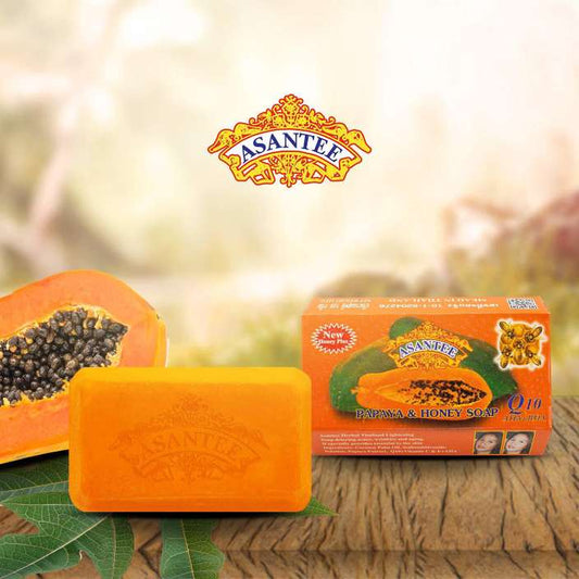 Asantee Papaya & Honey skin whitening Facial soap pack of 1